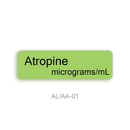 Anticholinergic Agent Anaesthetic Syringe Labels
