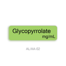 Anticholinergic Agent Anaesthetic Syringe Labels