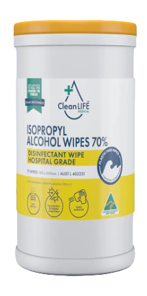 CleanLife isopropyl alcohol wipes container