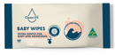 CleanLife baby wipes packaging with branding and sustainability claims on a white background