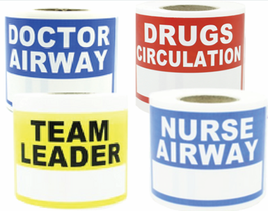 Emergency ID Labels (Staff Tag Labels)