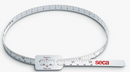 White measuring tape with red 'seca' logo on a white background