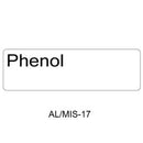 A simple label-style graphic with the word 'Phenol' inside a rounded rectangle, and the text 'AL/MIS-17' below on a light gray background.