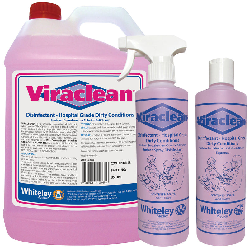 Viraclean hospital grade disinfectant solution